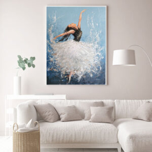 ballerina painting on cnvas